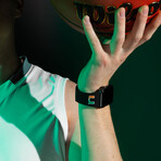 Miami Hurricanes Silicone Apple Watch Band // Black (38/40/41mm + Short Band)