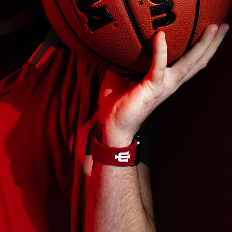 Indiana Hoosiers Silicone Apple Watch Band // Crimson (38/40/41mm + Short Band)