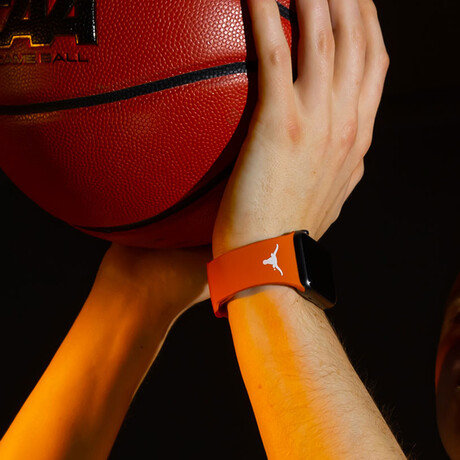 Texas Longhorns Silicone Apple Watch Band // Burnt Orange (38/40/41mm + Short Band)