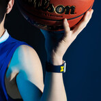 Michigan Wolverines Silicone Apple Watch Band // Navy (38/40/41mm + Short Band)