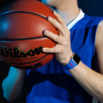 Kansas Jayhawks Silicone Apple Watch Band // Blue (38/40/41mm + Short Band)