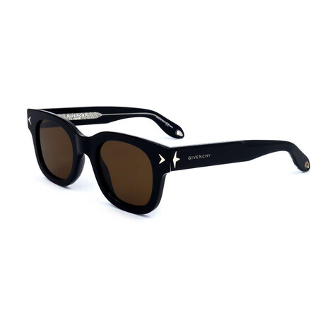 Unisex 7037-S-Y6C-E4 Sunglasses // Black + Black Crystal