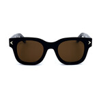 Unisex 7037-S-Y6C-E4 Sunglasses // Black + Black Crystal