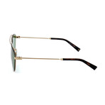 Unisex 7157-S-PEF Sunglasses // Gold + Green