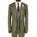 William Slim Fit 3-Piece Suit // Green (Euro: 42)