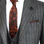 Phillip Slim Fit 3-Piece  Suit // Smoked (Euro: 42)