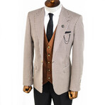 Bryson Slim Fit 3-Piece Suit // Beige (Euro: 42)
