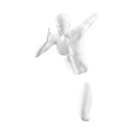 Woman Sculpture Wall Runner // 13" // White