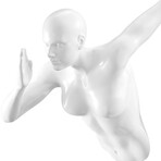 Woman Sculpture Wall Runner // 13" // White