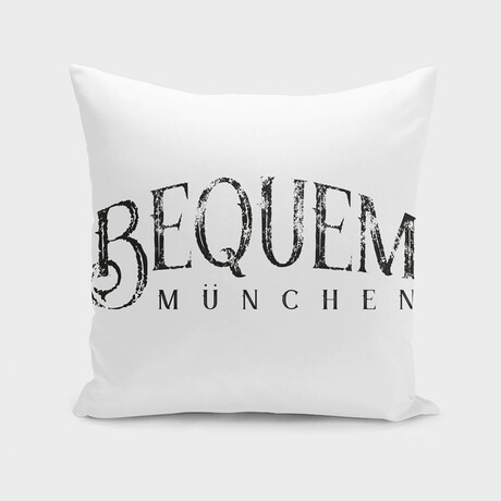 Bequem München // Black + White (14" x 14")