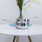 Duratux Tri-Ply Stainless Steel Saucepan + Lid // 3.32-Quart