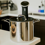 Chef Series // Tri-Ply Stainless Steel Sous Vide Pot // 9.8-Quart