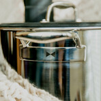 Chef Series // Tri-Ply Stainless Steel Sous Vide Pot // 9.8-Quart