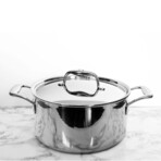 Duratux Tri-Ply Stainless Steel Dutch Oven + Lid // 6-Quart