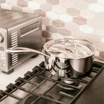 Duratux Tri-Ply Stainless Steel Saucepan + Lid // 3.32-Quart