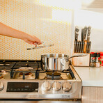 Duratux Tri-Ply Stainless Steel Saucepan + Lid // 3.32-Quart