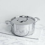 Duratux Tri-Ply Stainless Steel Dutch Oven + Lid // 6-Quart