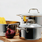 Concentrix Stainless Steel Cookware Set // 5-Piece Set // Black