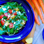 Concentrix Ceramic Plate Set // Set of 6 Plates // Cobalt Blue (7.5")