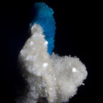 Exceptional Cavansite on Gemmy Miniature Heulandite