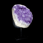 Agate Framed Amethyst // Stand Mounted