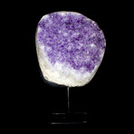 Agate Framed Amethyst // Stand Mounted