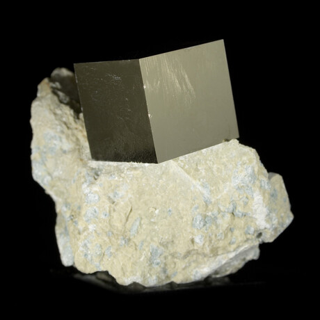 Cubic Pyrite Crystal on Matrix v.3