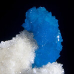 Cavansite on Heulandite