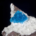 Cavansite on Heulandite