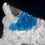 Cavansite on Heulandite