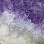 Agate Framed Amethyst // Stand Mounted