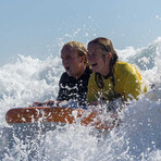 Tandm Surf Inflatable Bodyboard // Orange + Blue