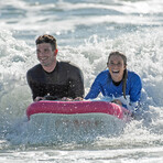 Tandm Surf Inflatable Bodyboard // Orange + Blue