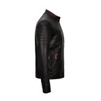 Trey Leather Jacket // Black (S)