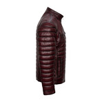 Quilted Jacket // Burgundy (M)