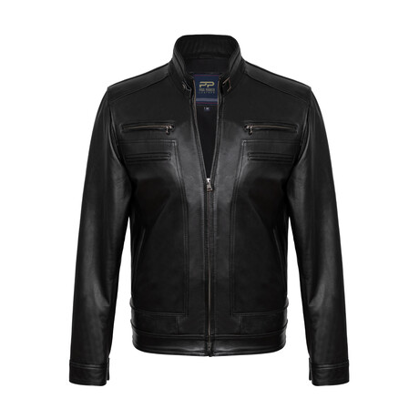 Cole Leather Jacket // Black (S)