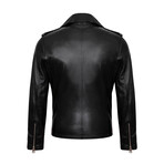Biker Downbelt Jacket // Black (L)