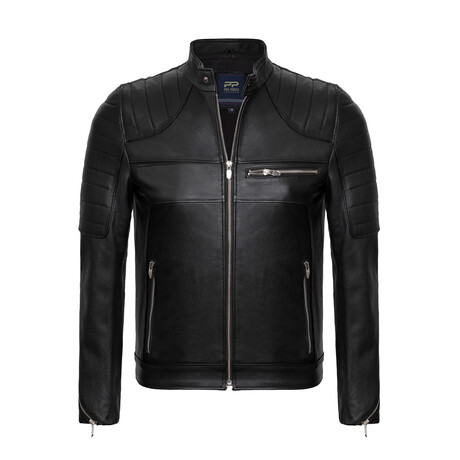 Isiah Leather Jacket // Black (S)