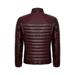 Quilted Jacket // Burgundy (XL)