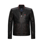 Trey Leather Jacket // Black (XL)
