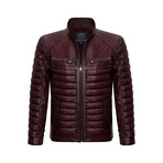 Quilted Jacket // Burgundy (3XL)