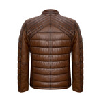 Leo Leather Jacket // Chestnut (XL)