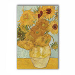 Still Life: Vase with Twelve Sunflowers (27.5"H x 17.7"L x 1.1"D)