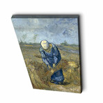 Peasant Woman Binding Sheaves, after Millet (27.5"H x 17.7"W x 1.1"D)