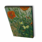 Butterflies and poppies (17.7"L x 27.5"W x 1.1"D)