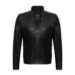 Zain Leather Jacket // Black (XL)