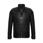 Silas Leather Jacket // Black (XL)