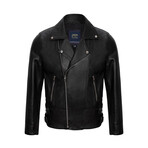 Biker Jacket // Style 2 // Black (M)