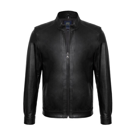 Casey Leather Jacket // Black (S)