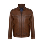 Luca Leather Jacket // Chestnut (M)